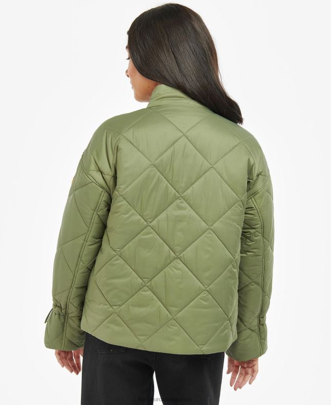 Barbour Clothing Women Midnight Green/Midnight Green Check Falkenberg Quilted Jacket 2BB2F1447