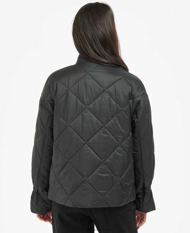 Barbour Clothing Women Midnight Green/Midnight Green Check Falkenberg Quilted Jacket 2BB2F1452