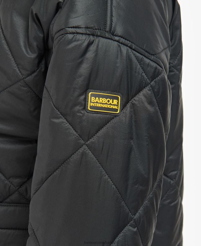 Barbour Clothing Women Midnight Green/Midnight Green Check Falkenberg Quilted Jacket 2BB2F1452