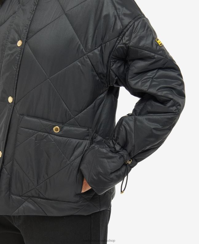 Barbour Clothing Women Midnight Green/Midnight Green Check Falkenberg Quilted Jacket 2BB2F1452