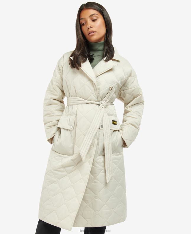 Barbour Clothing Women Mist Harewood Quilted Jacket 2BB2F1454