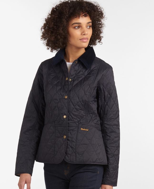 Barbour Clothing Women Navy/Pearl Summer Liddesdale Quilted Jacket 2BB2F1409