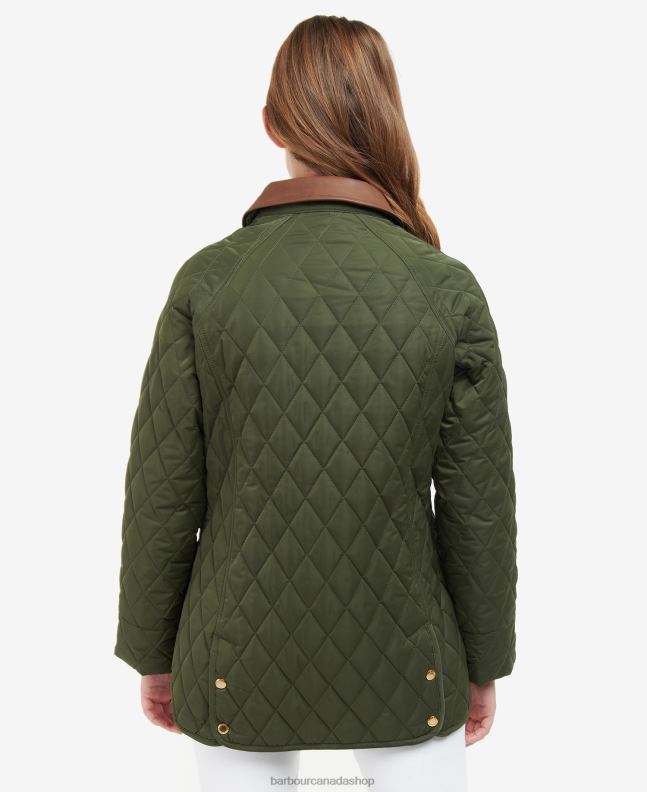 Barbour Clothing Women Olive/Ancient Premium Beadnell Quilted Jacket 2BB2F1430
