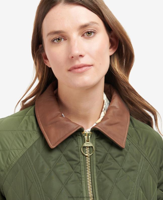 Barbour Clothing Women Olive/Ancient Premium Beadnell Quilted Jacket 2BB2F1430