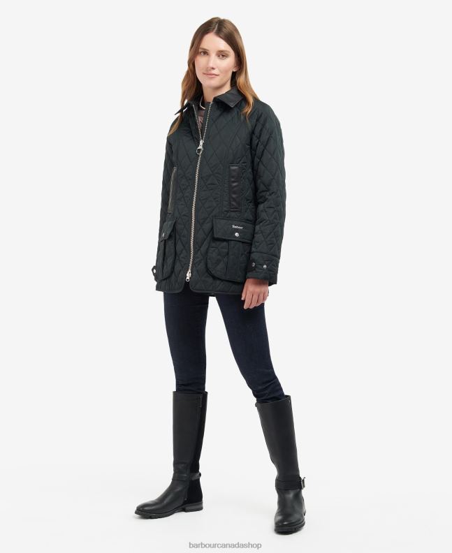 Barbour Clothing Women Olive/Ancient Premium Beadnell Quilted Jacket 2BB2F1481