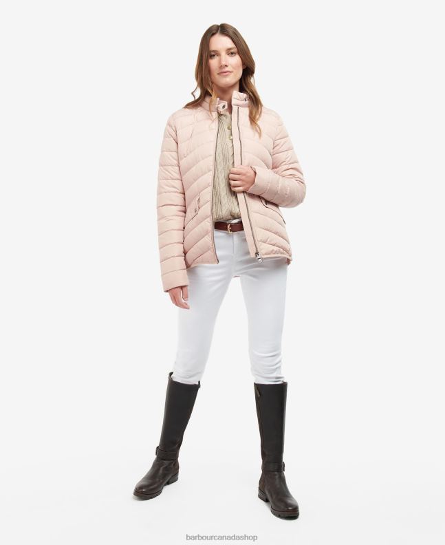 Barbour Clothing Women Olive/Olive Marl Stretch Cavalry Quilted Jacket 2BB2F1437