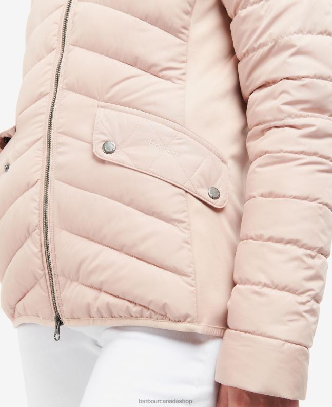 Barbour Clothing Women Olive/Olive Marl Stretch Cavalry Quilted Jacket 2BB2F1437