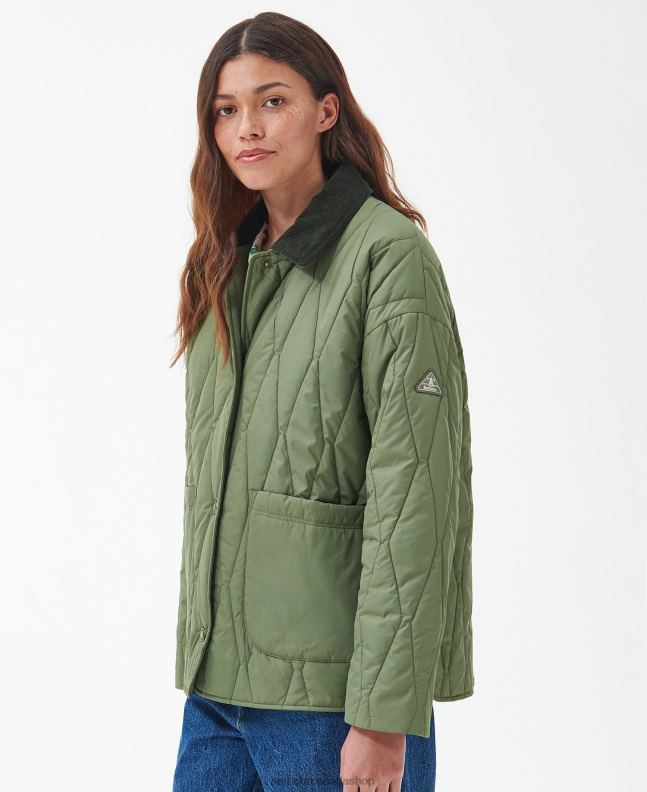 Barbour Clothing Women Olivine Delphinium Quilted Jacket 2BB2F1401