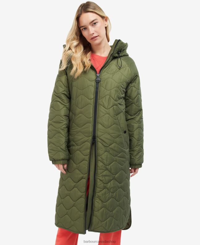 Barbour Clothing Women Palmer Green Roland Quilted Jacket 2BB2F1449