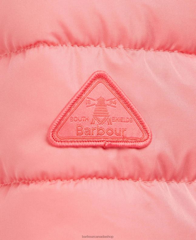 Barbour Clothing Women Pink Punch Coraline Quilted Jacket 2BB2F1427