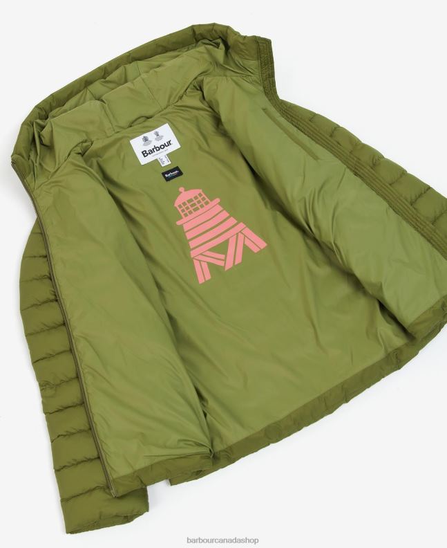 Barbour Clothing Women Pink Punch Coraline Quilted Jacket 2BB2F1467