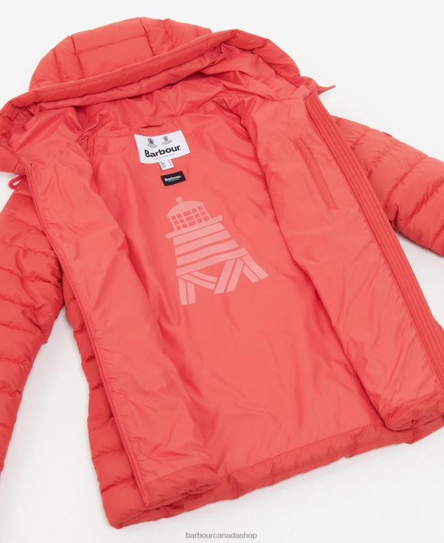 Barbour Clothing Women Pink Punch Coraline Quilted Jacket 2BB2F1472