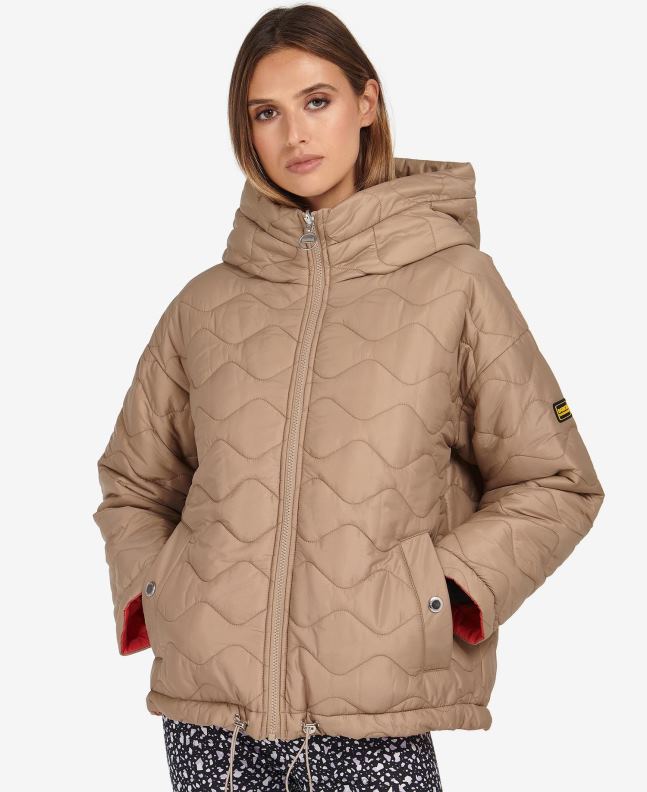 Barbour Clothing Women Portobello/Cayenne/Bellini Fenway Revesible Quilted Jacket 2BB2F1458