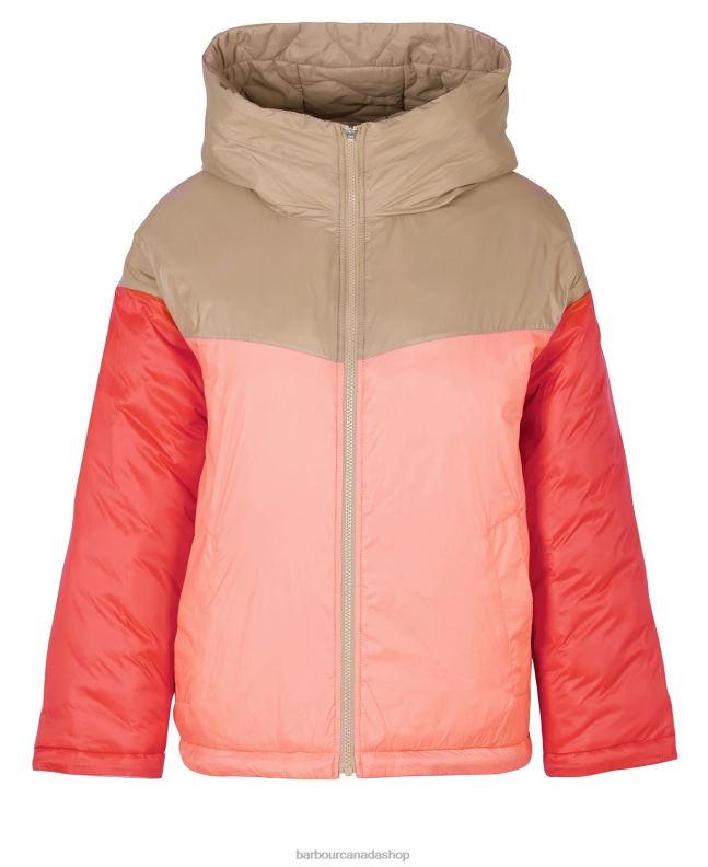 Barbour Clothing Women Portobello/Cayenne/Bellini Fenway Revesible Quilted Jacket 2BB2F1458