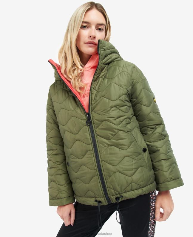 Barbour Clothing Women Portobello/Cayenne/Bellini Fenway Revesible Quilted Jacket 2BB2F1469