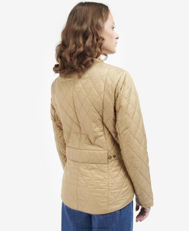 Barbour Clothing Women Rose Dust Flyweight Cavalry Quilted Jacket 2BB2F1482
