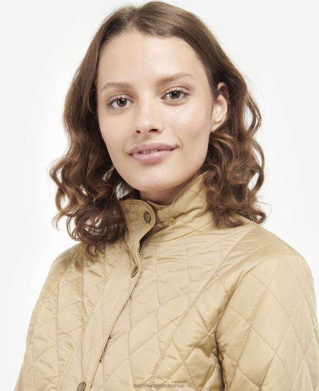 Barbour Clothing Women Rose Dust Flyweight Cavalry Quilted Jacket 2BB2F1482