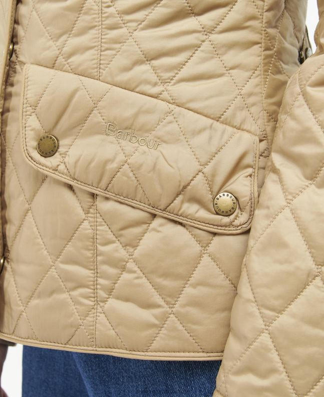 Barbour Clothing Women Rose Dust Flyweight Cavalry Quilted Jacket 2BB2F1482