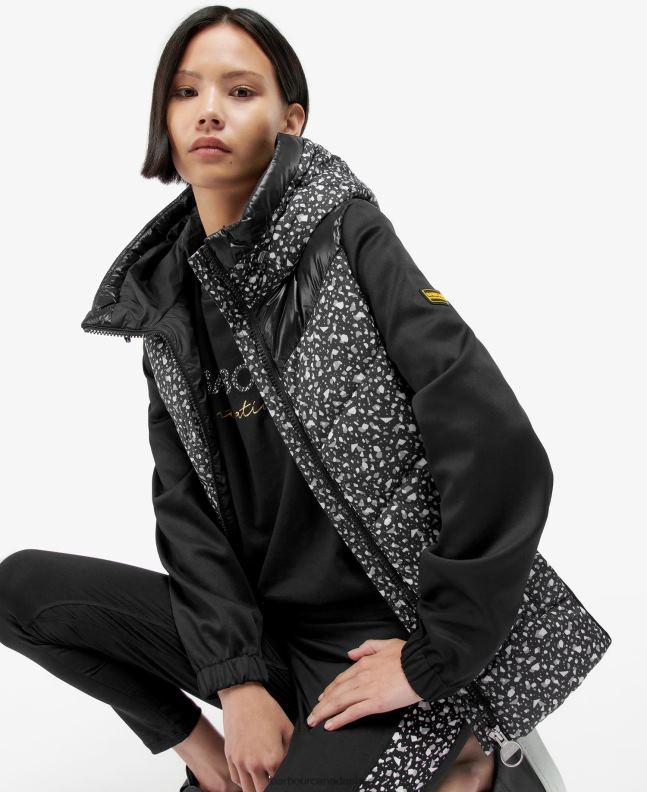 Barbour Clothing Women Terrazzo/Black Printed Condor Quilted Sweat 2BB2F1500