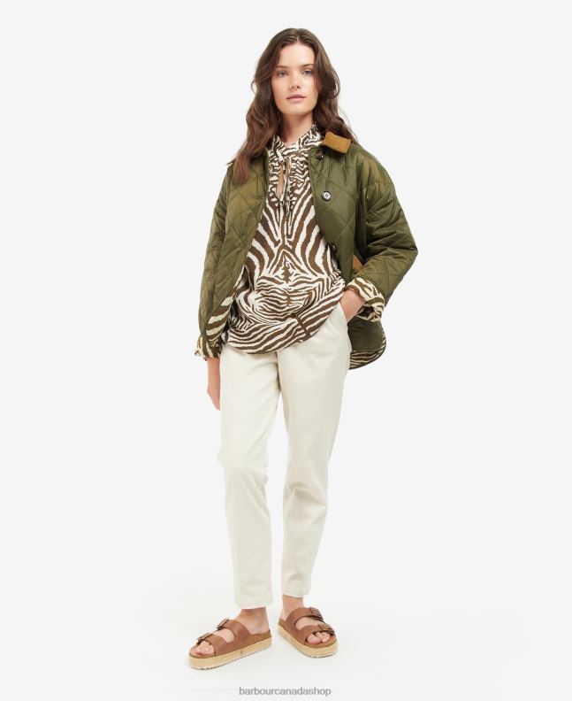 Barbour x House of Hackney Clothing Women Dark Navy/Limerence/Sky Gransden Reversible Quilted Jacket 2BB2F1461