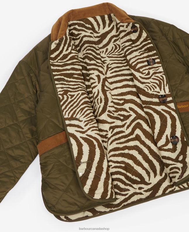 Barbour x House of Hackney Clothing Women Dark Navy/Limerence/Sky Gransden Reversible Quilted Jacket 2BB2F1461