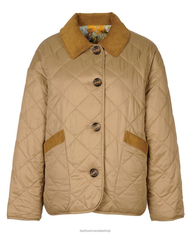 Barbour x House of Hackney Clothing Women Dark Navy/Limerence/Sky Gransden Reversible Quilted Jacket 2BB2F1505