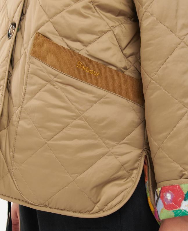 Barbour x House of Hackney Clothing Women Dark Navy/Limerence/Sky Gransden Reversible Quilted Jacket 2BB2F1505