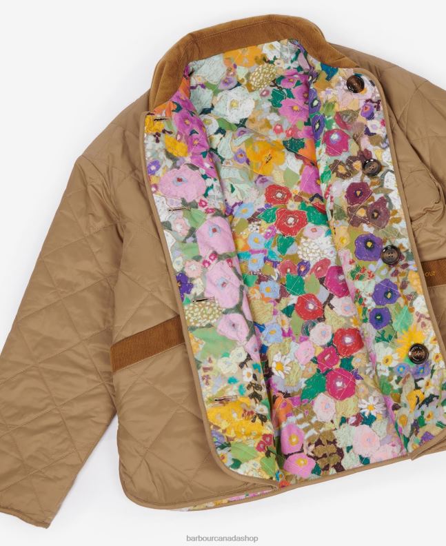 Barbour x House of Hackney Clothing Women Dark Navy/Limerence/Sky Gransden Reversible Quilted Jacket 2BB2F1505