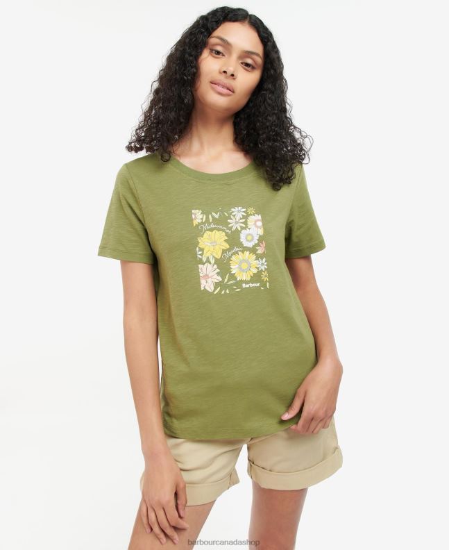 Barbour Clothing Women Buttermilk Coraline T-Shirt 2BB2F1667
