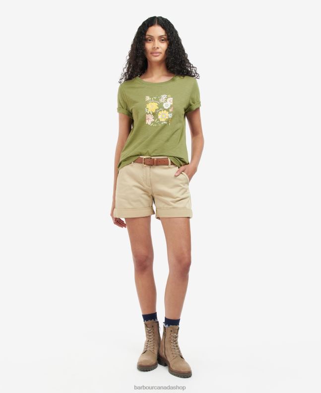 Barbour Clothing Women Buttermilk Coraline T-Shirt 2BB2F1667