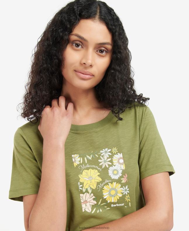 Barbour Clothing Women Buttermilk Coraline T-Shirt 2BB2F1667