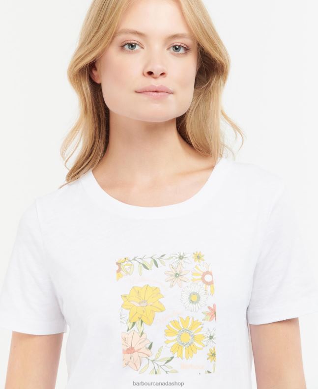 Barbour Clothing Women Buttermilk Coraline T-Shirt 2BB2F1679