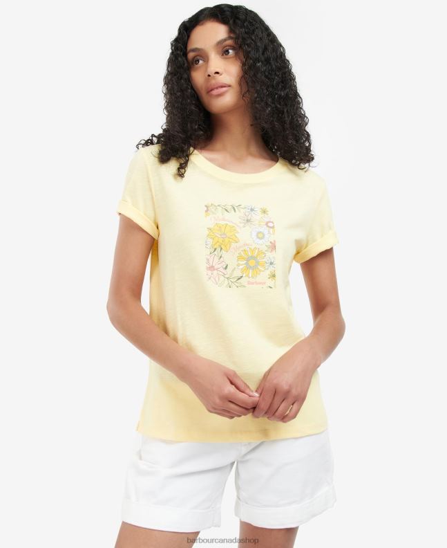Barbour Clothing Women Buttermilk Coraline T-Shirt 2BB2F1744