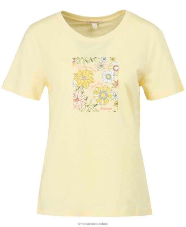 Barbour Clothing Women Buttermilk Coraline T-Shirt 2BB2F1744