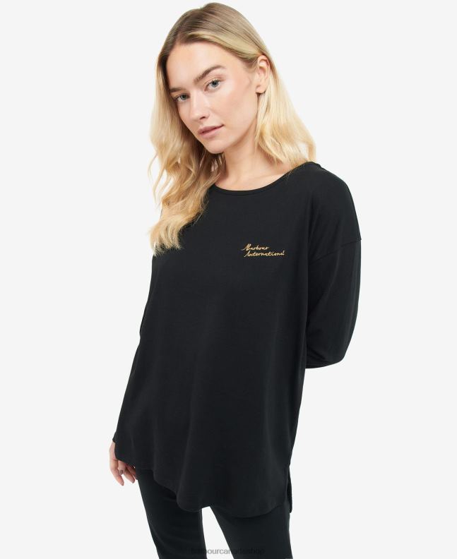 Barbour Clothing Women Classic Black Autodrome Top 2BB2F1731