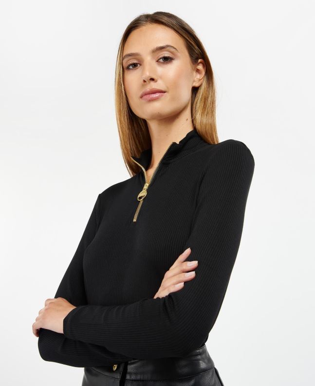 Barbour Clothing Women Classic Black Carmona Top 2BB2F1705