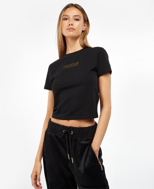 Barbour Clothing Women Classic Black Claremont Tee 2BB2F1760