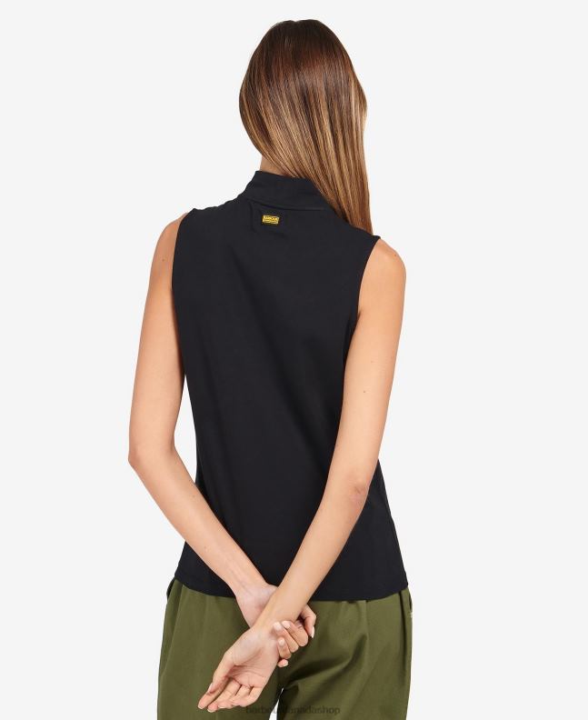 Barbour Clothing Women Classic Black Kasuki Half-Zip Top 2BB2F1672