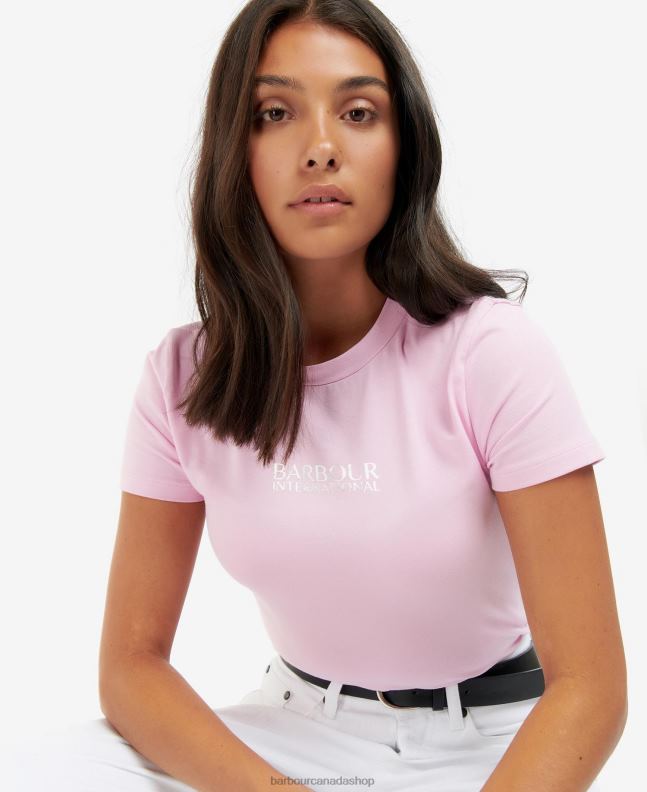 Barbour Clothing Women Classic Black Reign Cropped T-Shirt 2BB2F1718