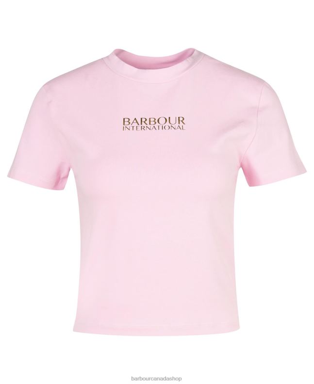 Barbour Clothing Women Classic Black Reign Cropped T-Shirt 2BB2F1718