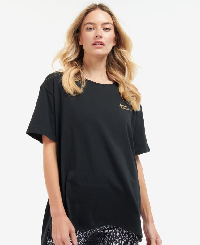 Barbour Clothing Women Classic Black Roland Top 2BB2F1722