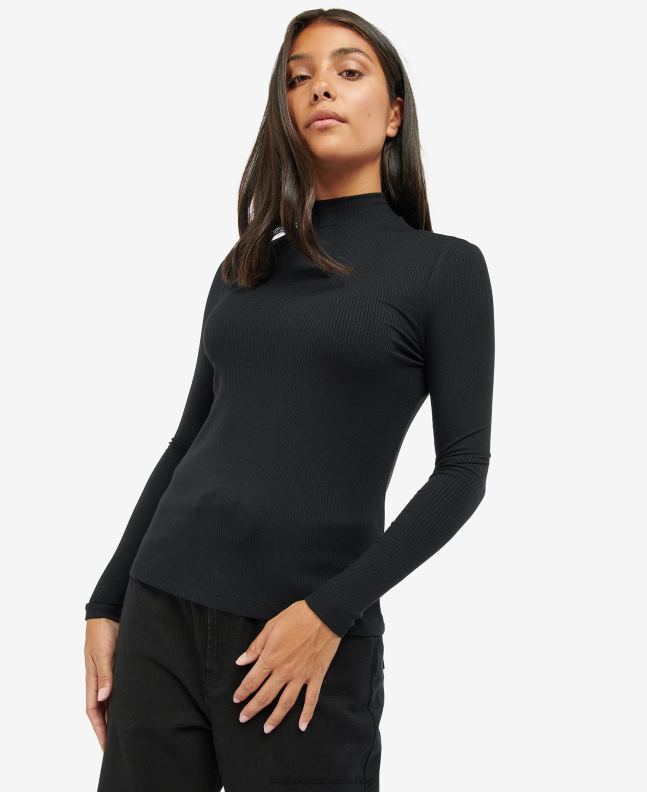 Barbour Clothing Women Classic Black Vetel Top 2BB2F1708