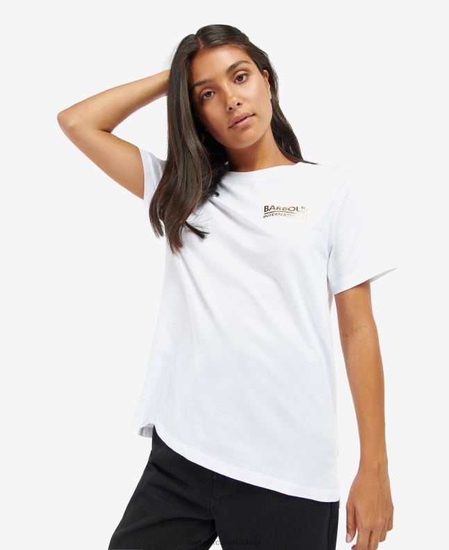 Barbour Clothing Women Classic White Kasuki T-Shirt 2BB2F1748