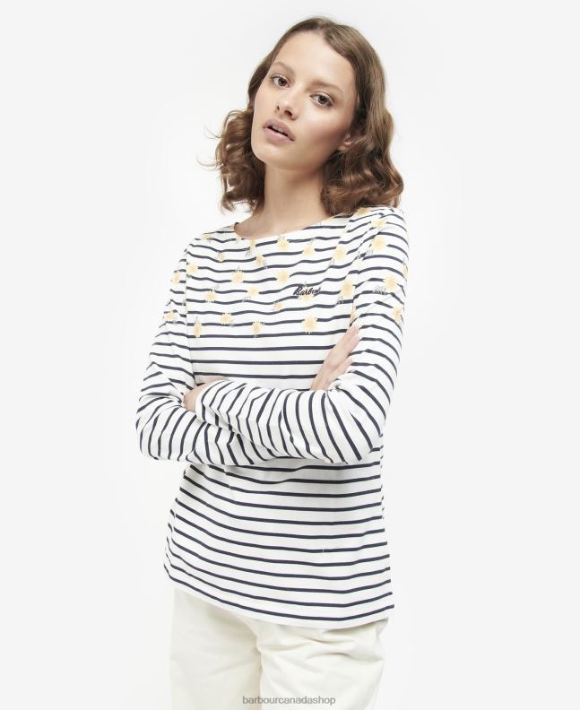 Barbour Clothing Women Cloud Print Bradley Print Top 2BB2F1729