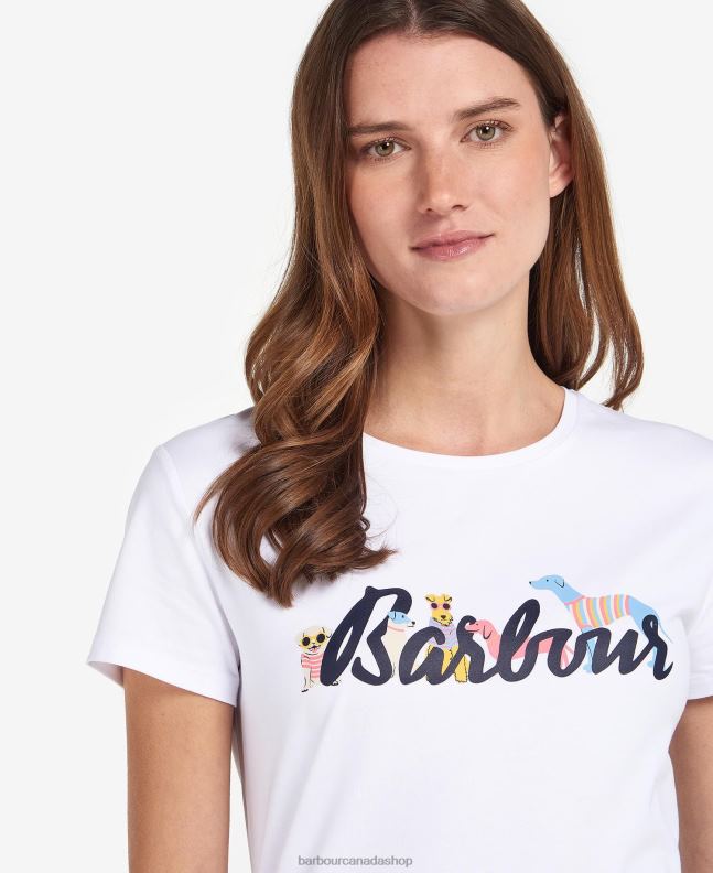 Barbour Clothing Women Light Grey Marl Southport T-Shirt 2BB2F1660