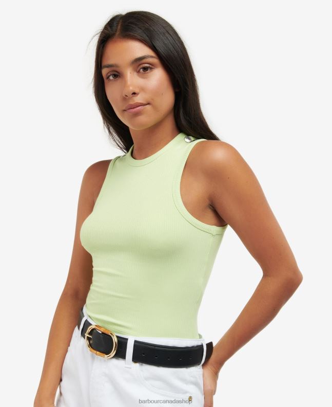 Barbour Clothing Women Lime Sorbet Stretton Top 2BB2F1743