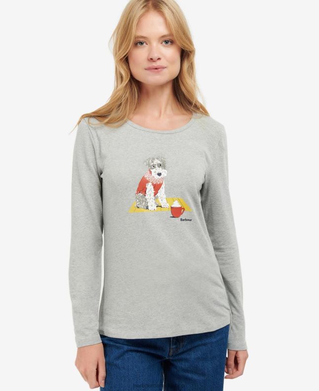 Barbour Clothing Women Lt Grey Marl Fairsfield T-Shirt 2BB2F1745