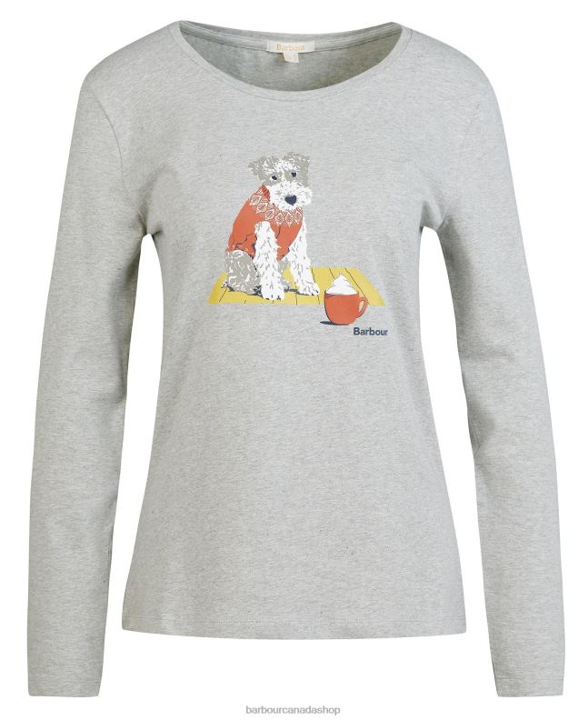 Barbour Clothing Women Lt Grey Marl Fairsfield T-Shirt 2BB2F1745