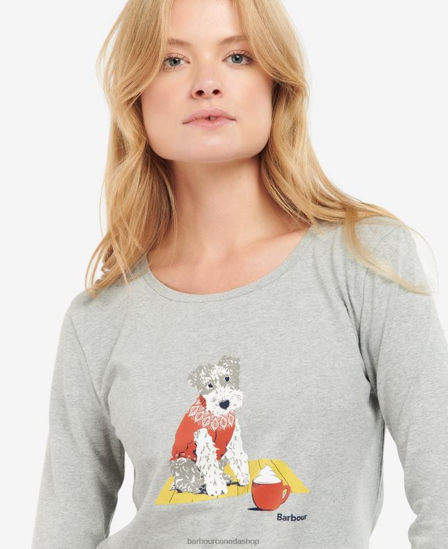 Barbour Clothing Women Lt Grey Marl Fairsfield T-Shirt 2BB2F1745