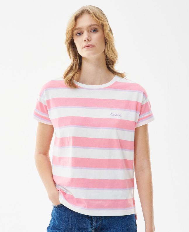Barbour Clothing Women Multi Stripe Acanthus T-shirt 2BB2F1653